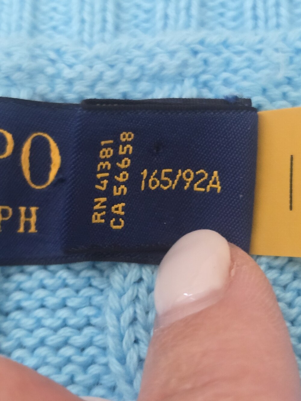 Polo Ralph Lauren cable-knit crewneck sweater Blue Pink Preppy Quiet Luxury - Picture 4 of 10